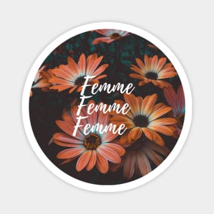 Femme Flowers Magnet